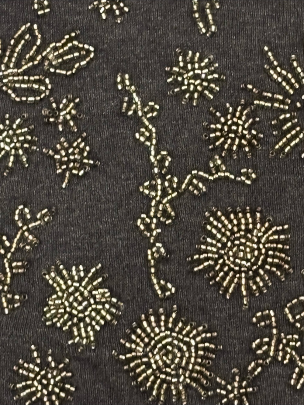 Sundance Women’s Dark Gray beaded Button-Front Sweater - Picture 6 of 6